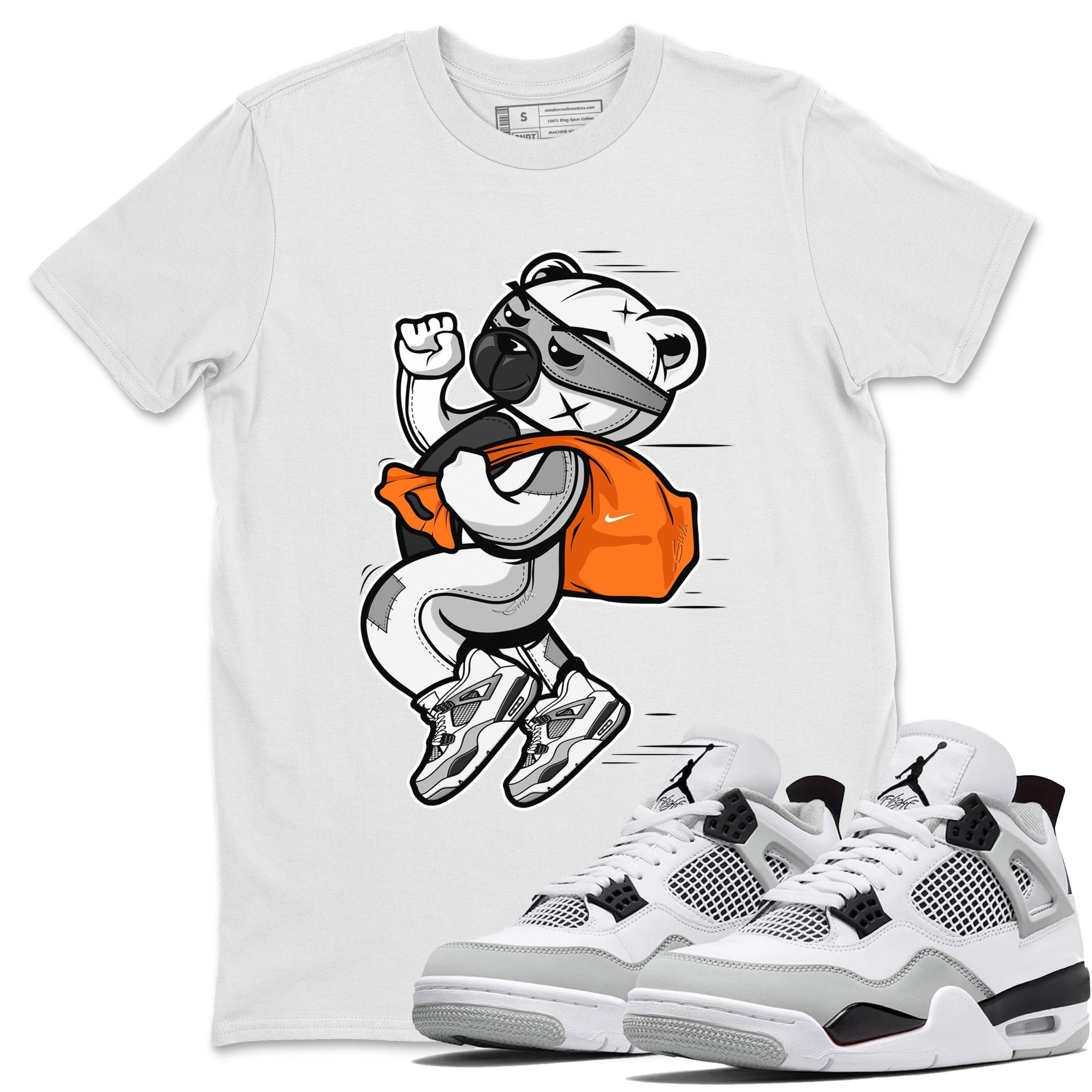 Thief Bear Unisex Tops - Air Jordan 4 Military Black
