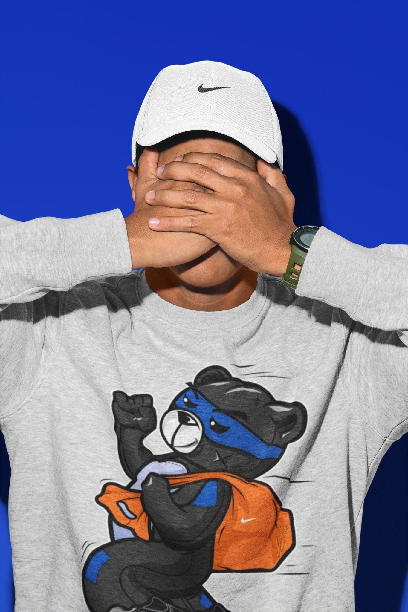 Thief Bear Unisex Tops - Air Jordan 5 Racer Blue