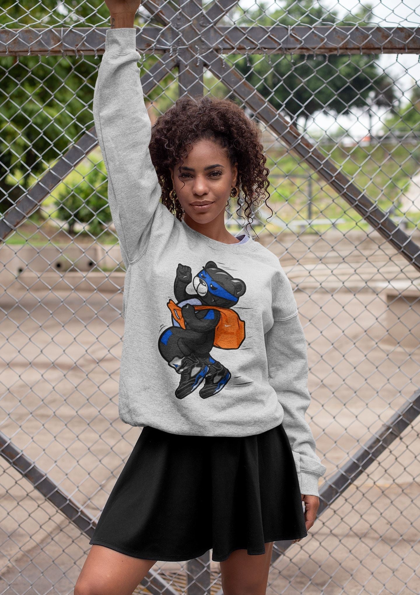 Thief Bear Unisex Tops - Air Jordan 5 Racer Blue