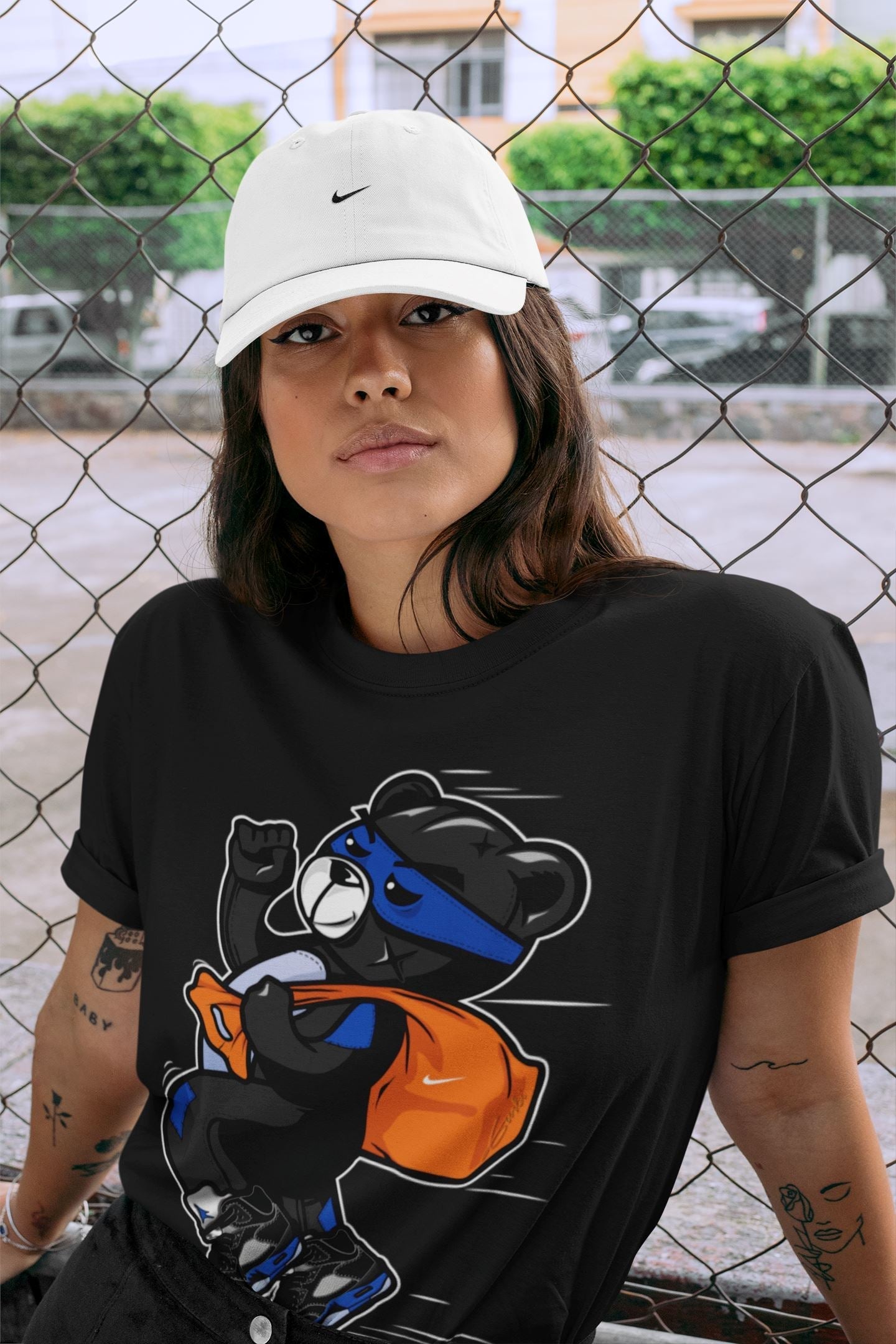 Thief Bear Unisex Tops - Air Jordan 5 Racer Blue