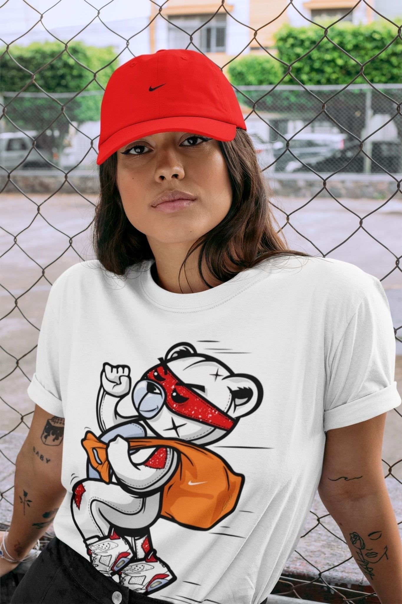 Thief Bear Unisex Tops - Air Jordan 6 Red Velvet Cookies