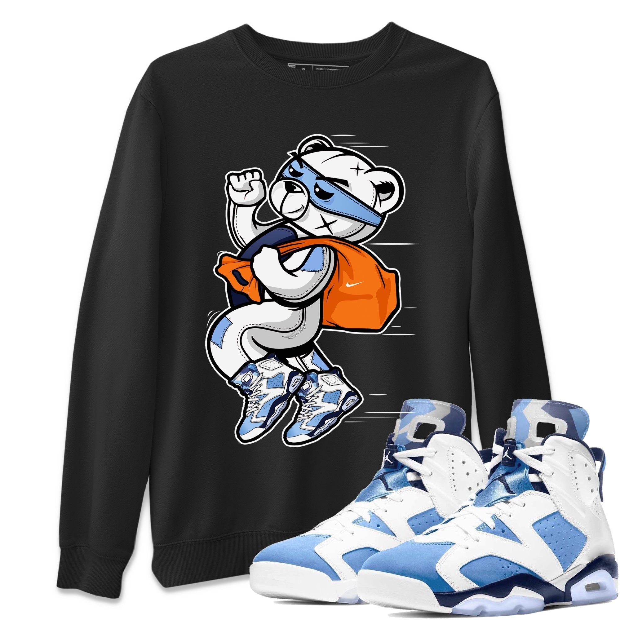 Thief Bear Unisex Tops - Air Jordan 6 UNC