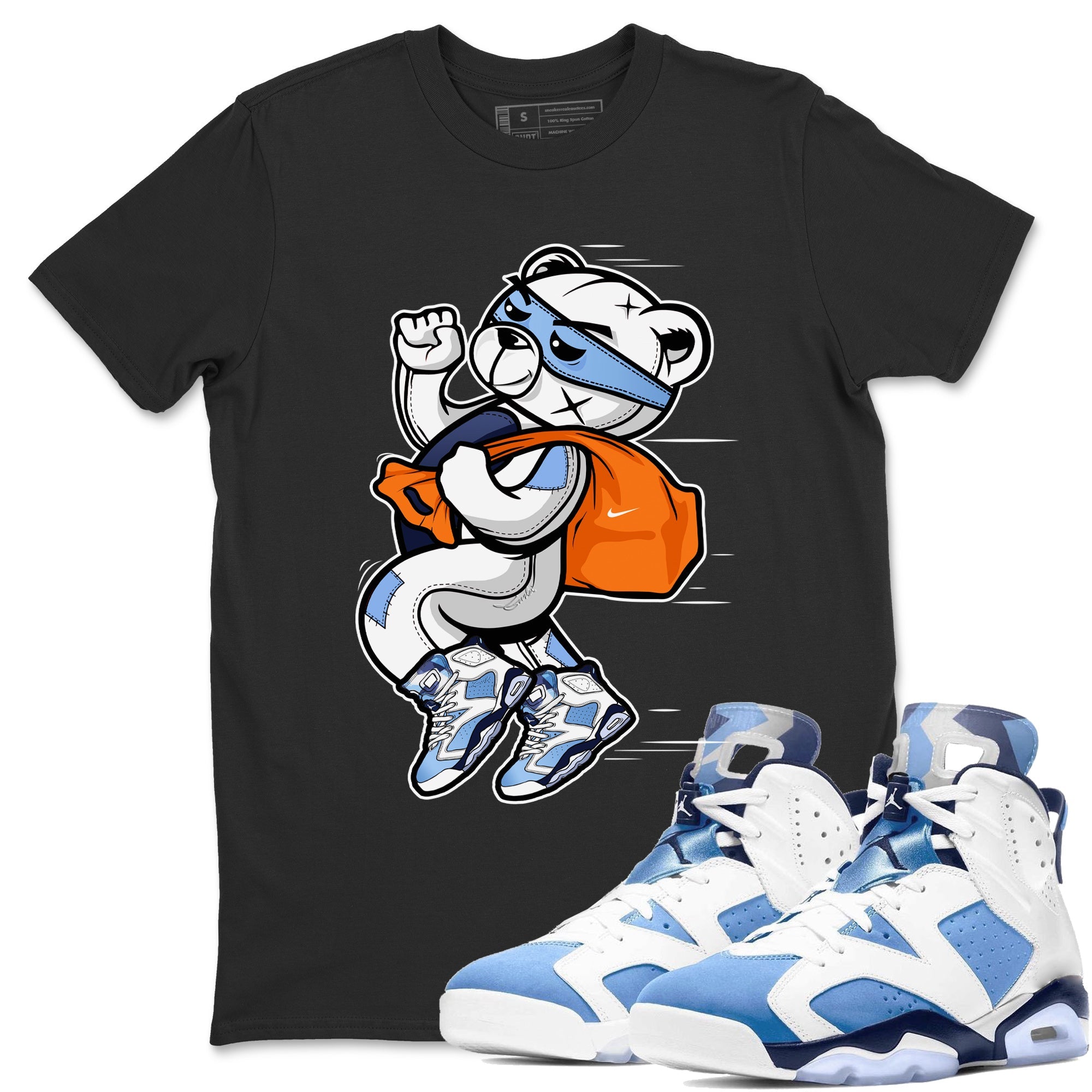 Thief Bear Unisex Tops - Air Jordan 6 UNC