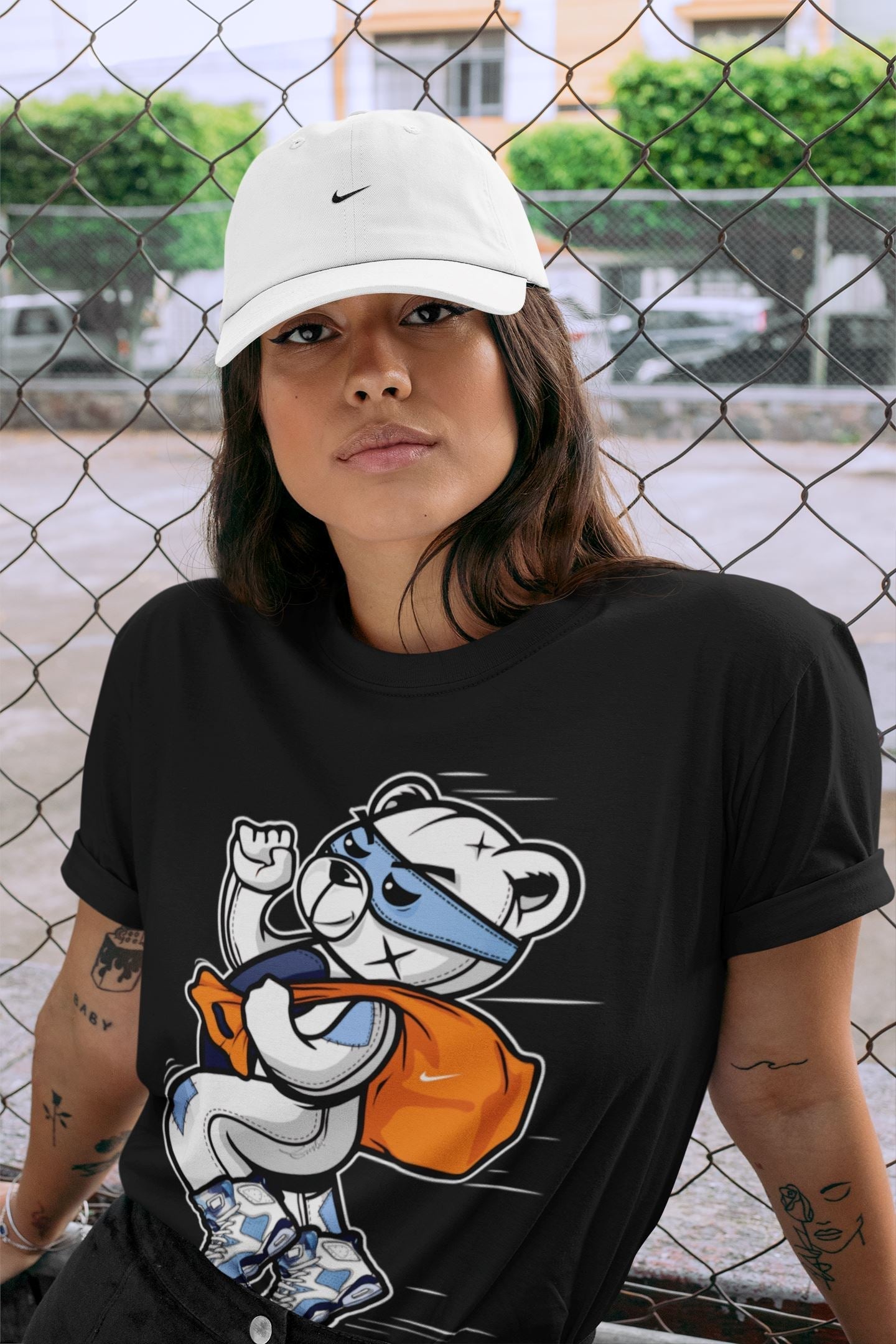 Thief Bear Unisex Tops - Air Jordan 6 UNC