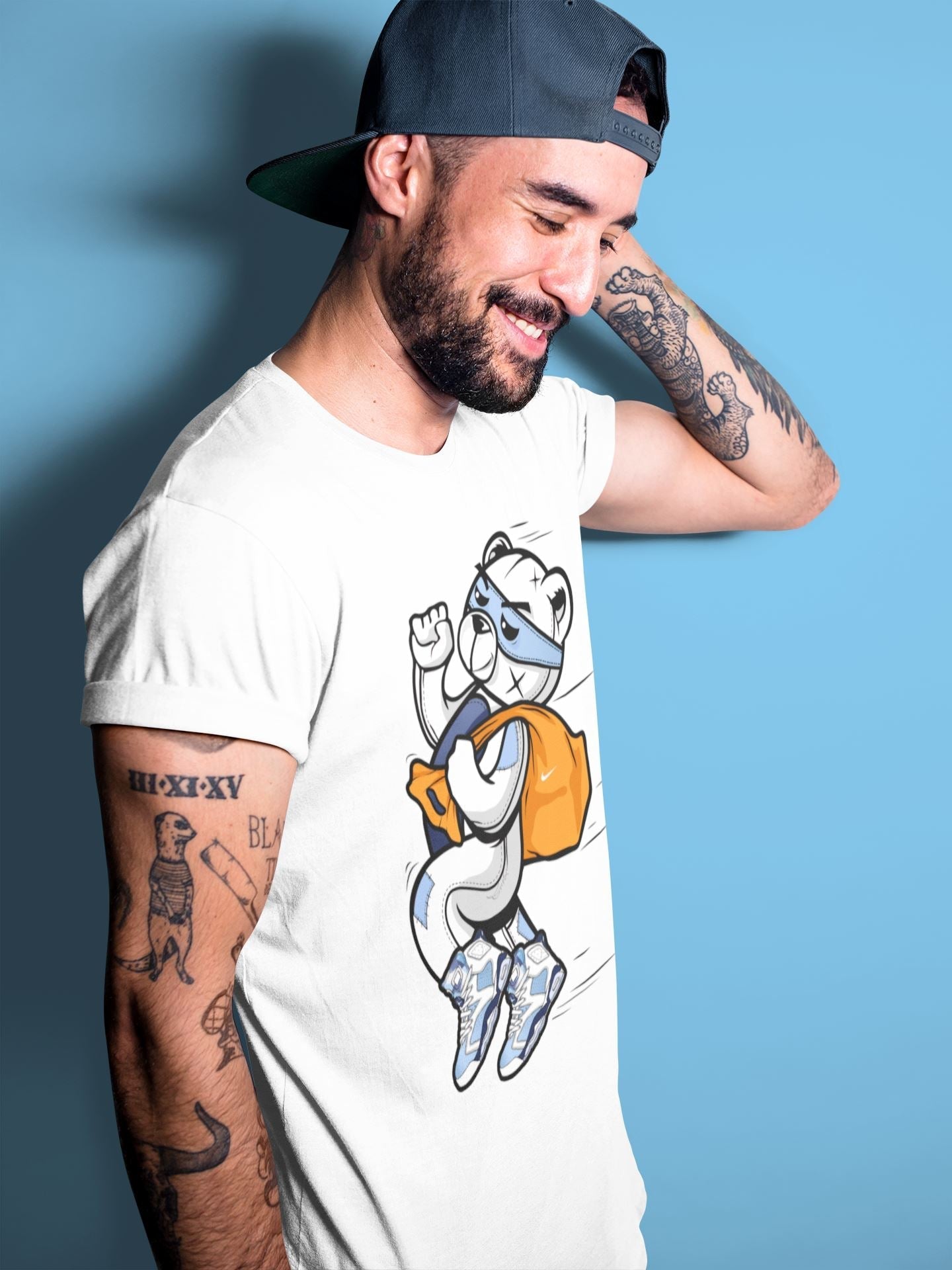 Thief Bear Unisex Tops - Air Jordan 6 UNC