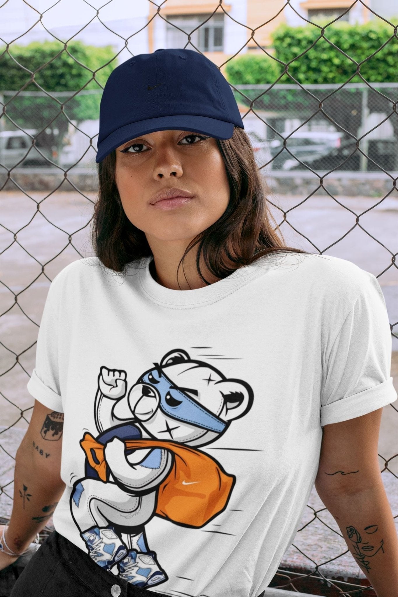 Thief Bear Unisex Tops - Air Jordan 6 UNC