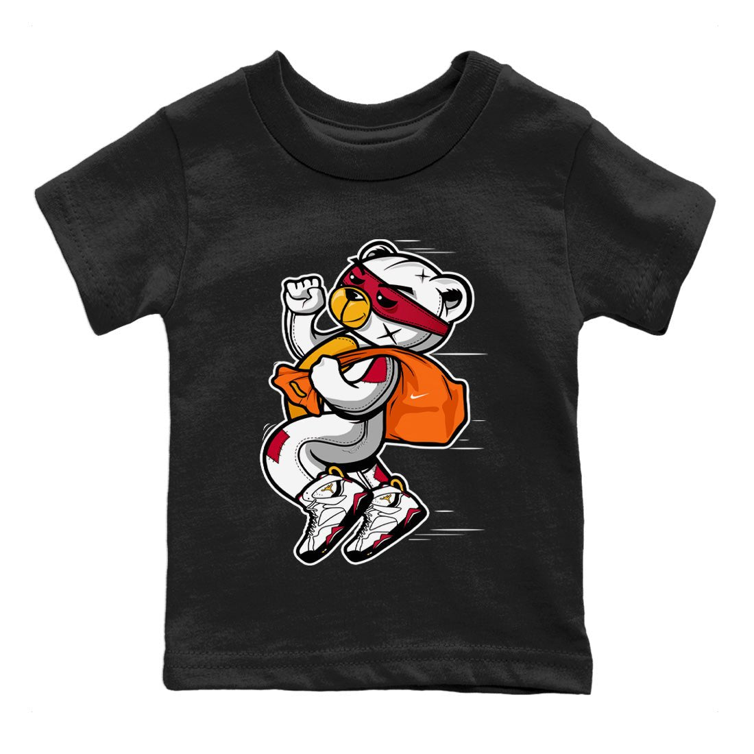 Thief Bear Kids Tops - Air Jordan 7 Cardinal
