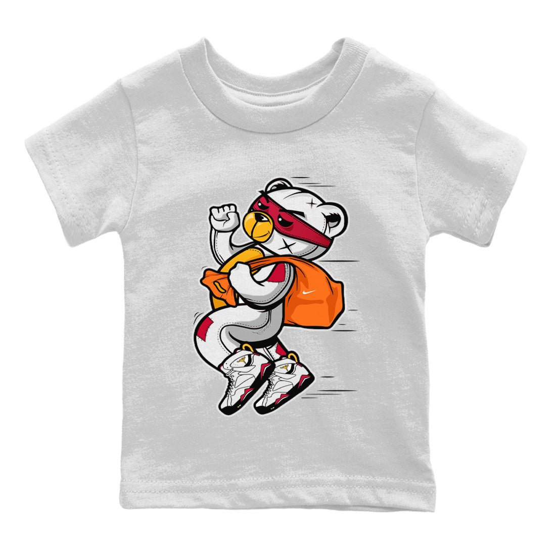 Thief Bear Kids Tops - Air Jordan 7 Cardinal