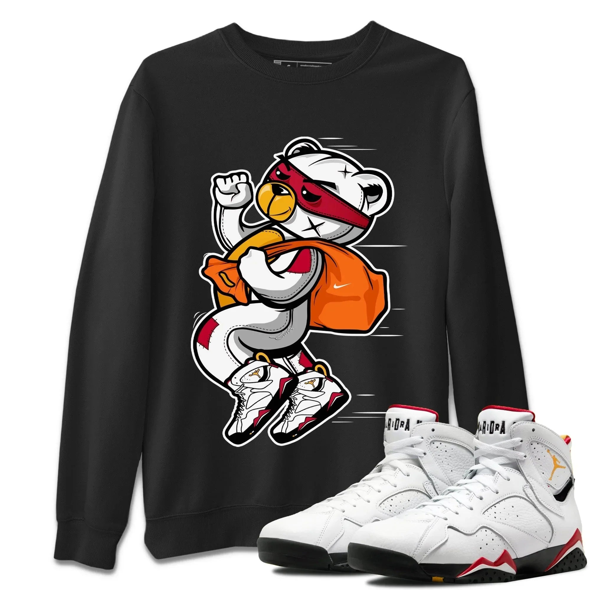 Thief Bear Unisex Tops - Air Jordan 7 Cardinal