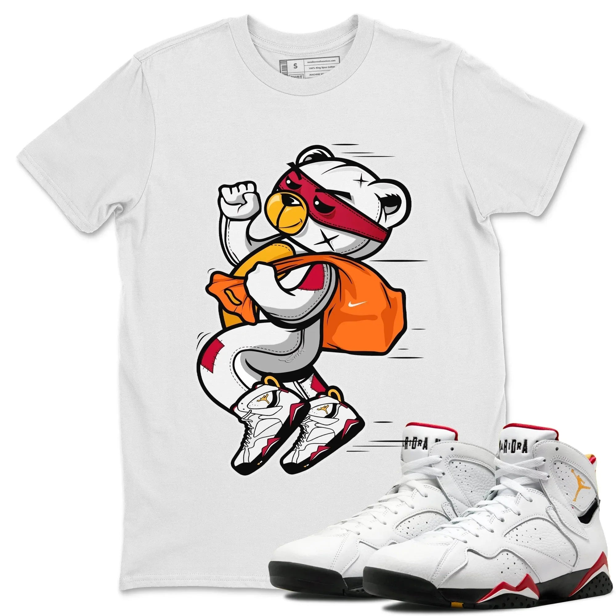 Thief Bear Unisex Tops - Air Jordan 7 Cardinal