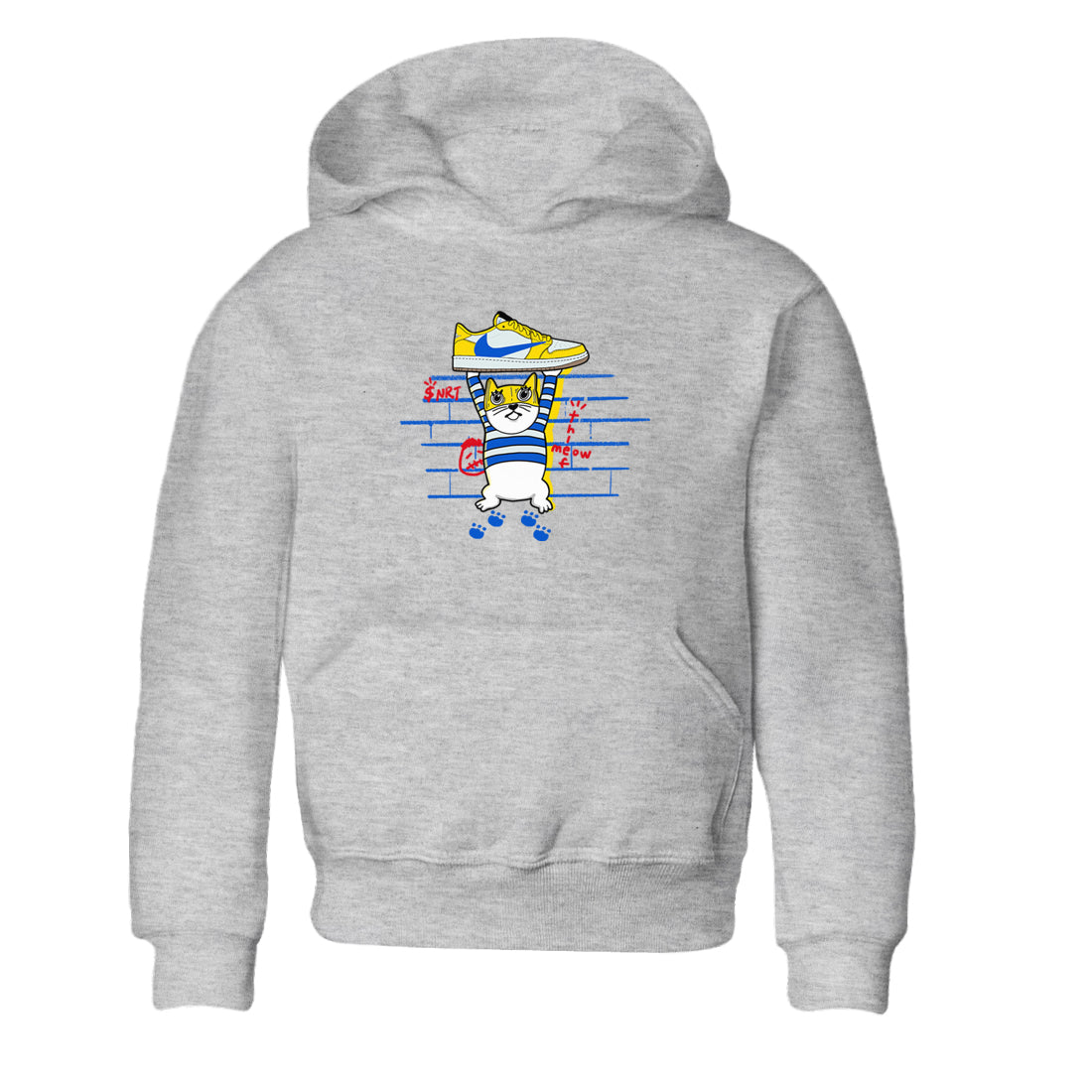 Thief Cat snkmatch Tees Kids - Air Jordan 1 Travis Scott Canary
