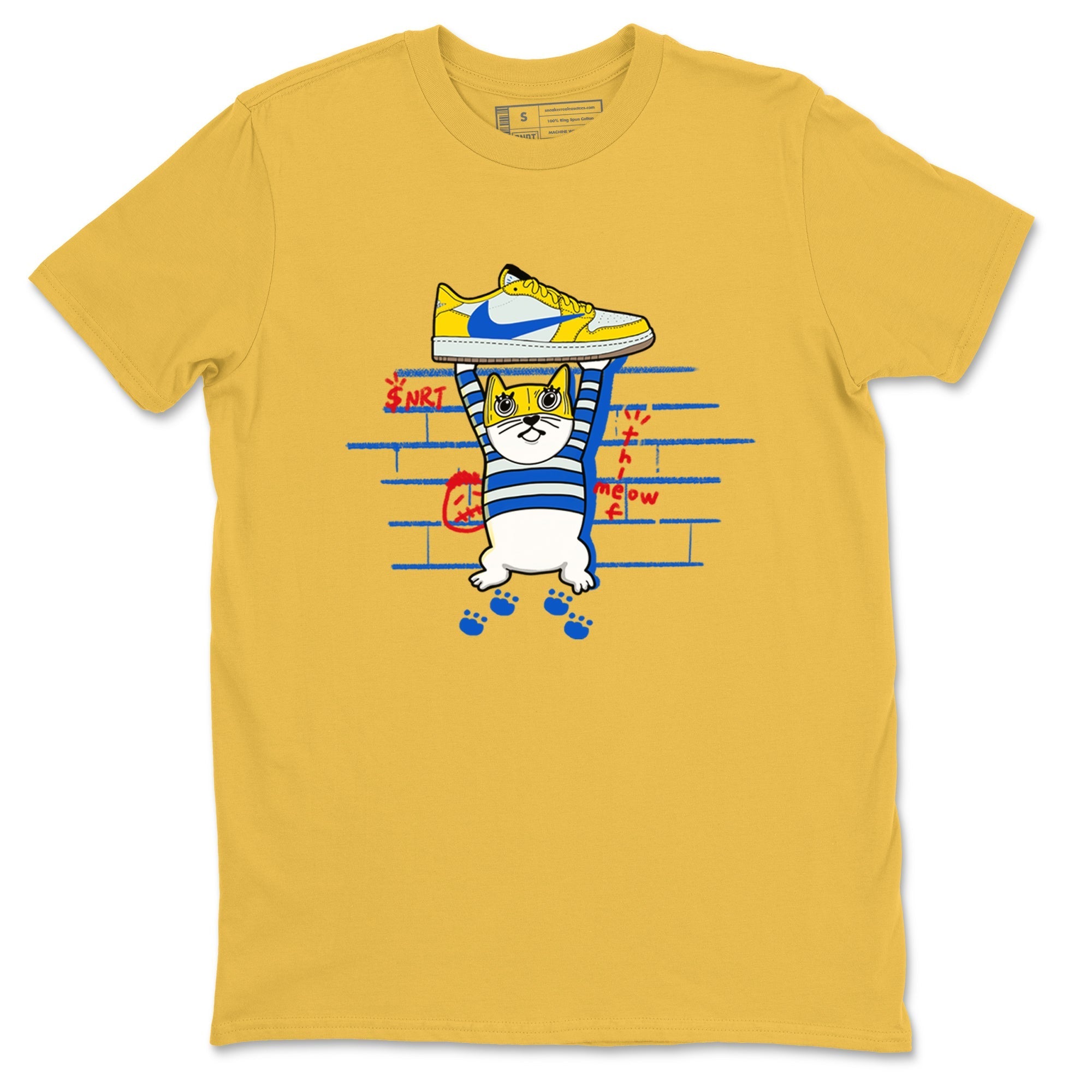 Thief Cat snkmatch Tees - Air Jordan 1 Travis Scott Canary
