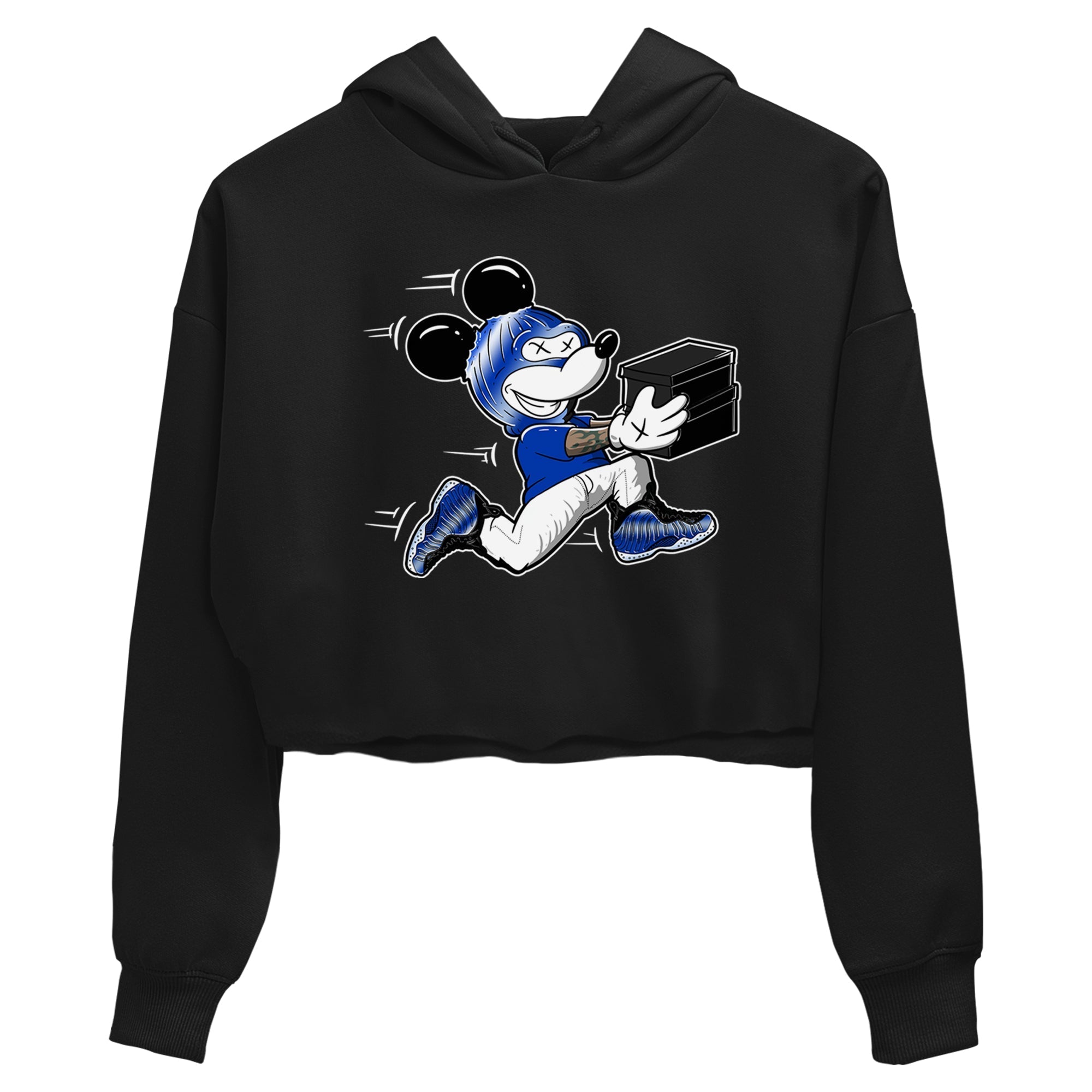 Thief Mouse snkmatch Women's Top - Air Foamposite One Royal