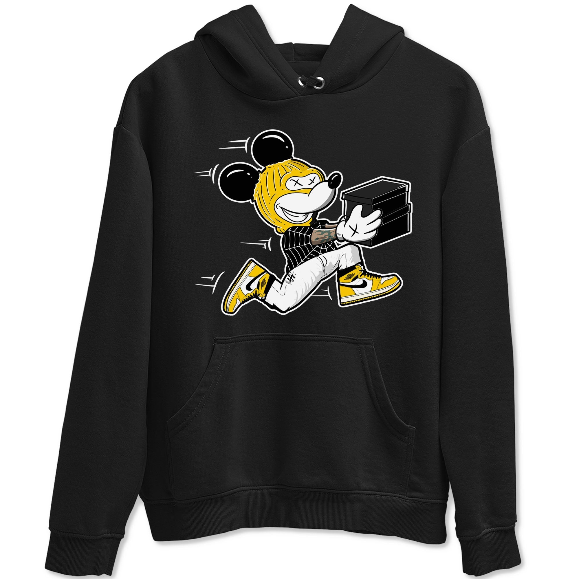 Thief Mouse snkmatch Tees - Air Jordan 1 Yellow Ochre