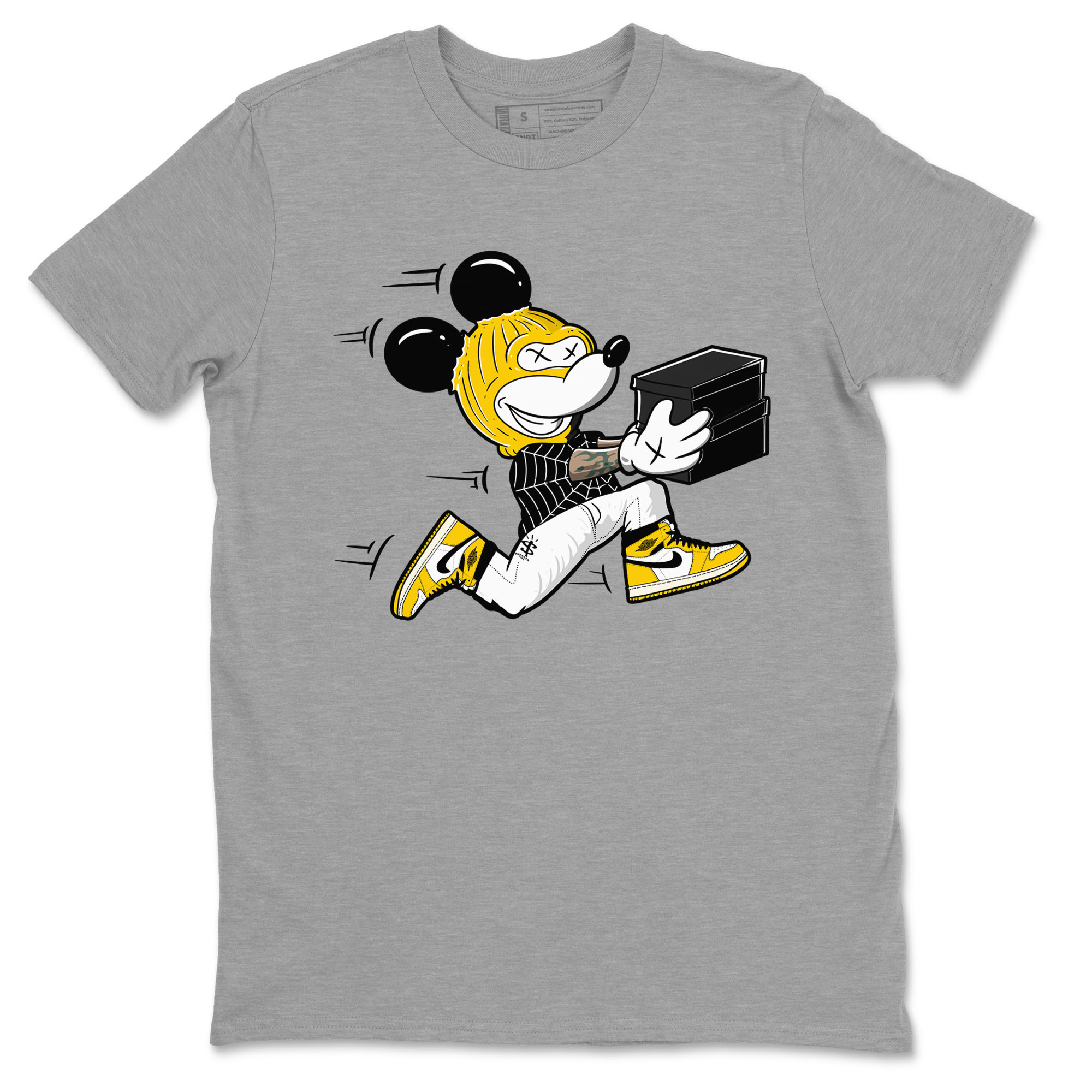 Thief Mouse snkmatch Tees - Air Jordan 1 Yellow Ochre