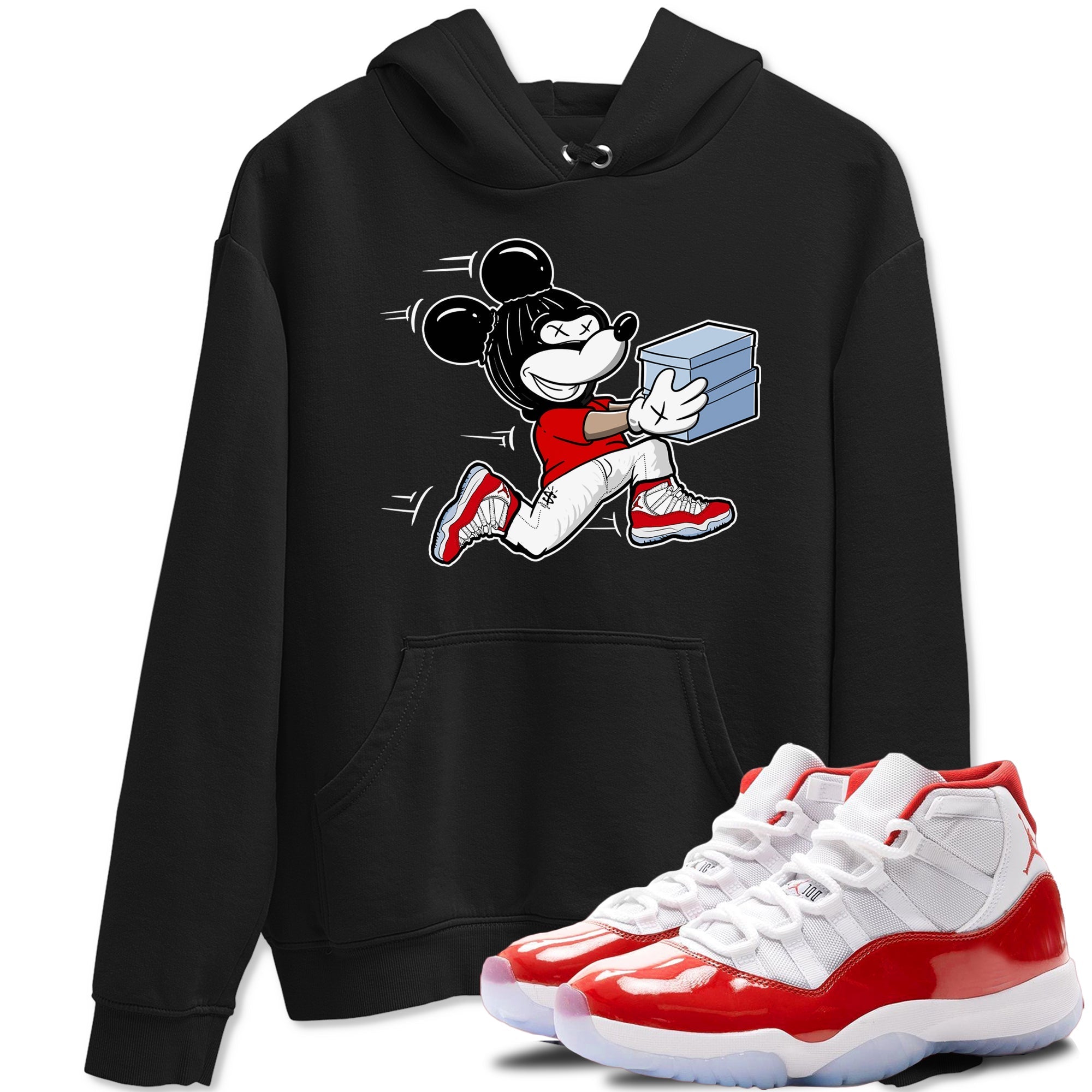 Thief Mouse snkmatch Tees - Air Jordan 11 Cherry