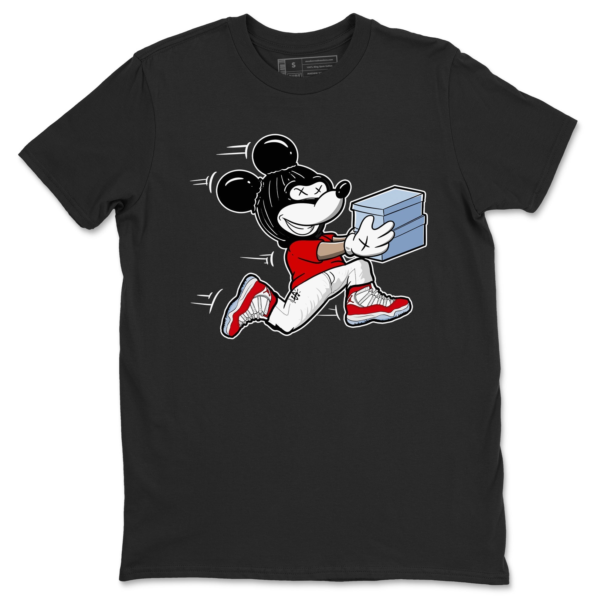 Thief Mouse snkmatch Tees - Air Jordan 11 Cherry