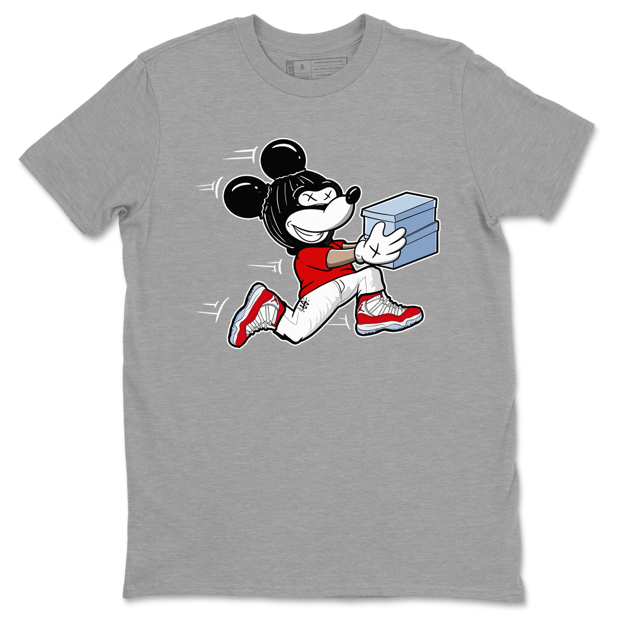 Thief Mouse snkmatch Tees - Air Jordan 11 Cherry
