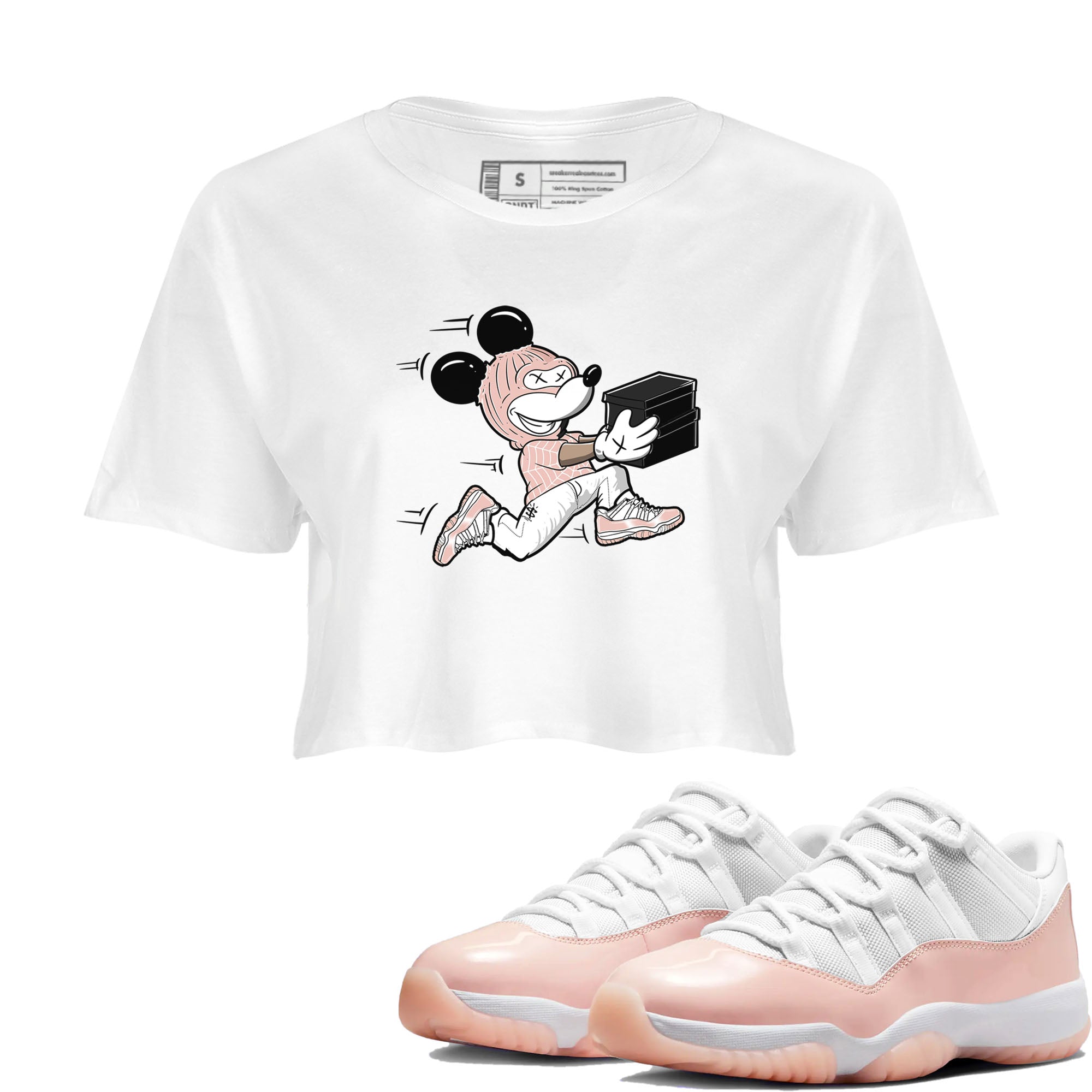 Thief Mouse snkmatch Women's Top - Air Jordan 11 Legend Pink