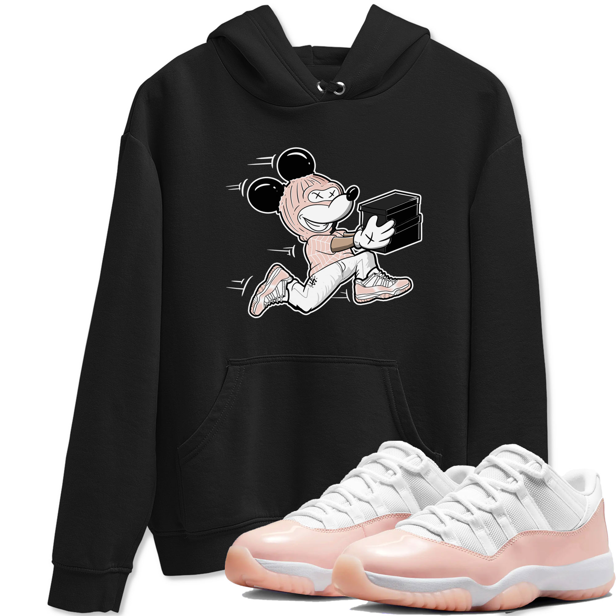 Thief Mouse snkmatch Tees - Air Jordan 11 Legend Pink