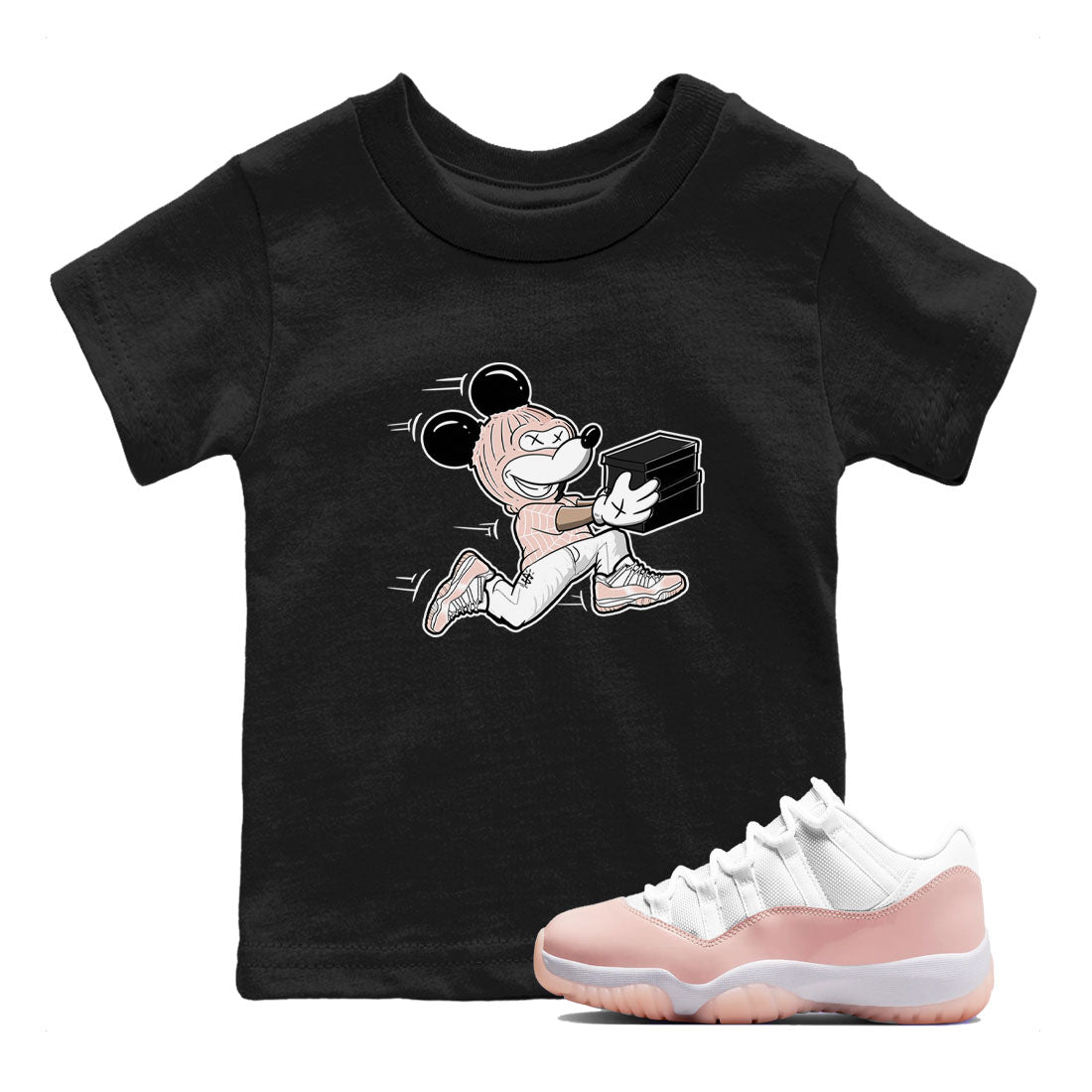 Thief Mouse snkmatch Tees Kids - Air Jordan 11 Legend Pink