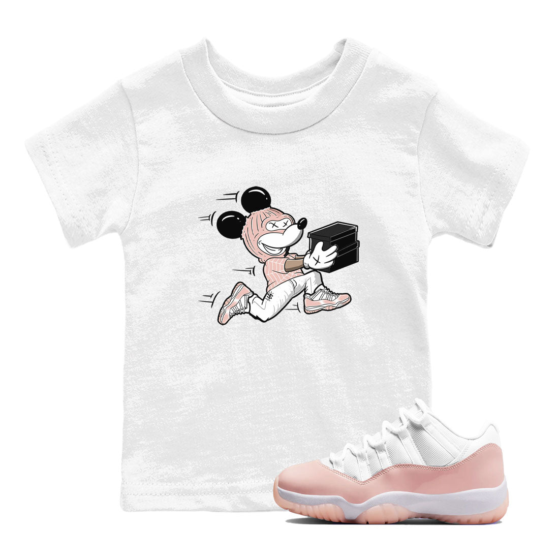 Thief Mouse snkmatch Tees Kids - Air Jordan 11 Legend Pink