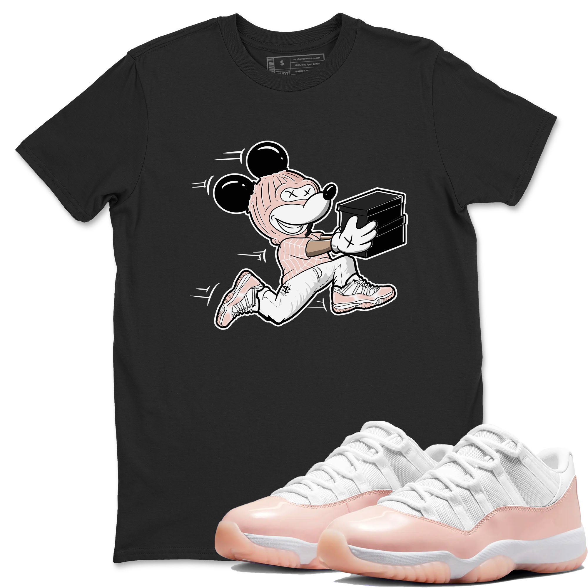 Thief Mouse snkmatch Tees - Air Jordan 11 Legend Pink