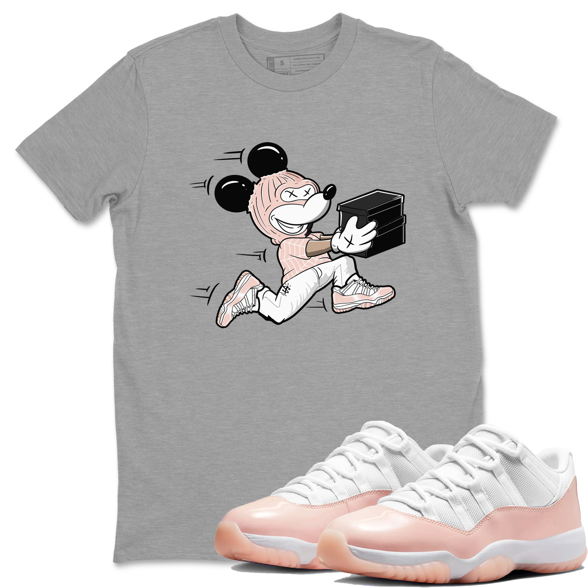 Thief Mouse snkmatch Tees - Air Jordan 11 Legend Pink