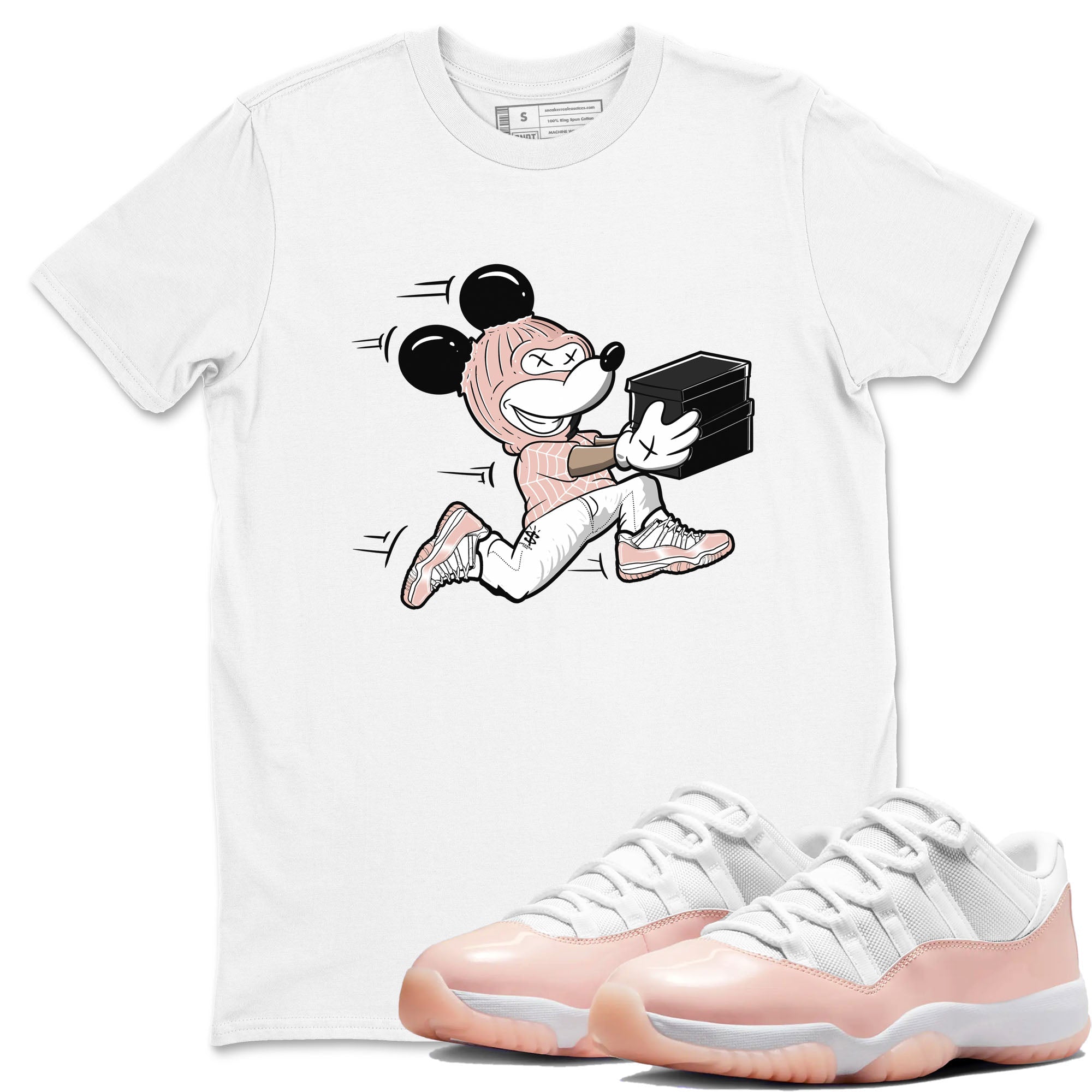 Thief Mouse snkmatch Tees - Air Jordan 11 Legend Pink