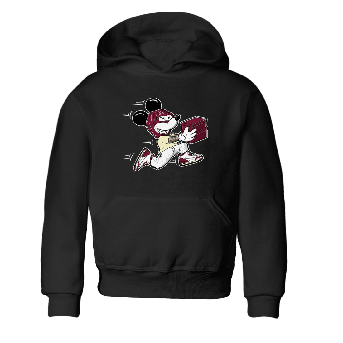 Thief Mouse snkmatch Tees Kids - Air Jordan 3 A Ma Maniere x Burgundy Crush