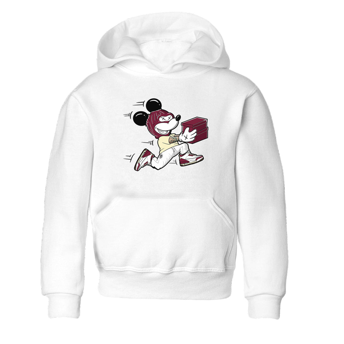 Thief Mouse snkmatch Tees Kids - Air Jordan 3 A Ma Maniere x Burgundy Crush