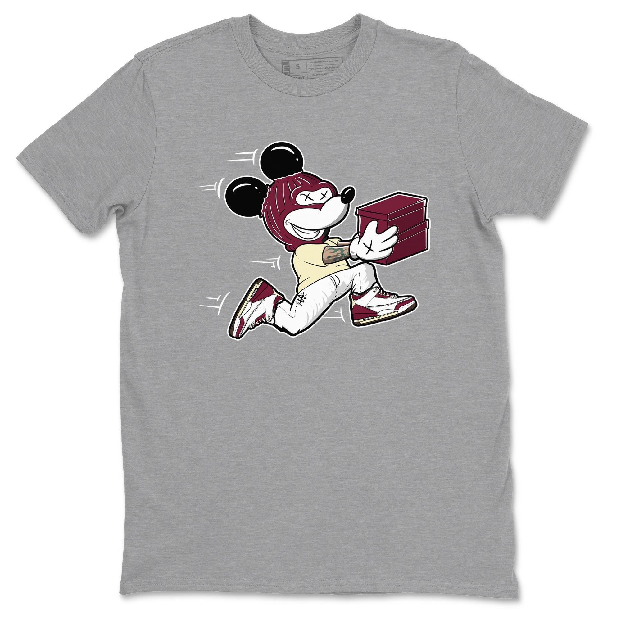 Thief Mouse snkmatch Tees - Air Jordan 3 A Ma Maniere x Burgundy Crush
