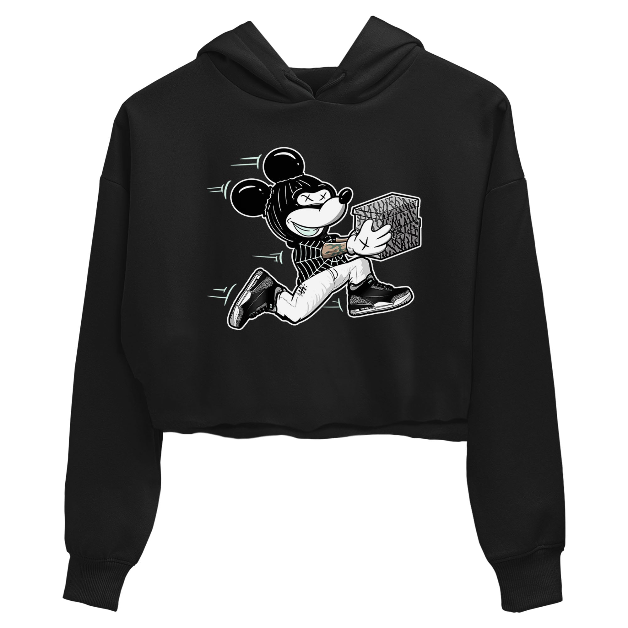 Thief Mouse snkmatch Women's Top - Air Jordan 3 Green Glow