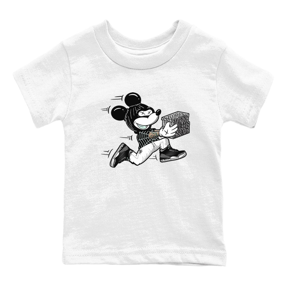 Thief Mouse snkmatch Tees Kids - Air Jordan 3 Green Glow