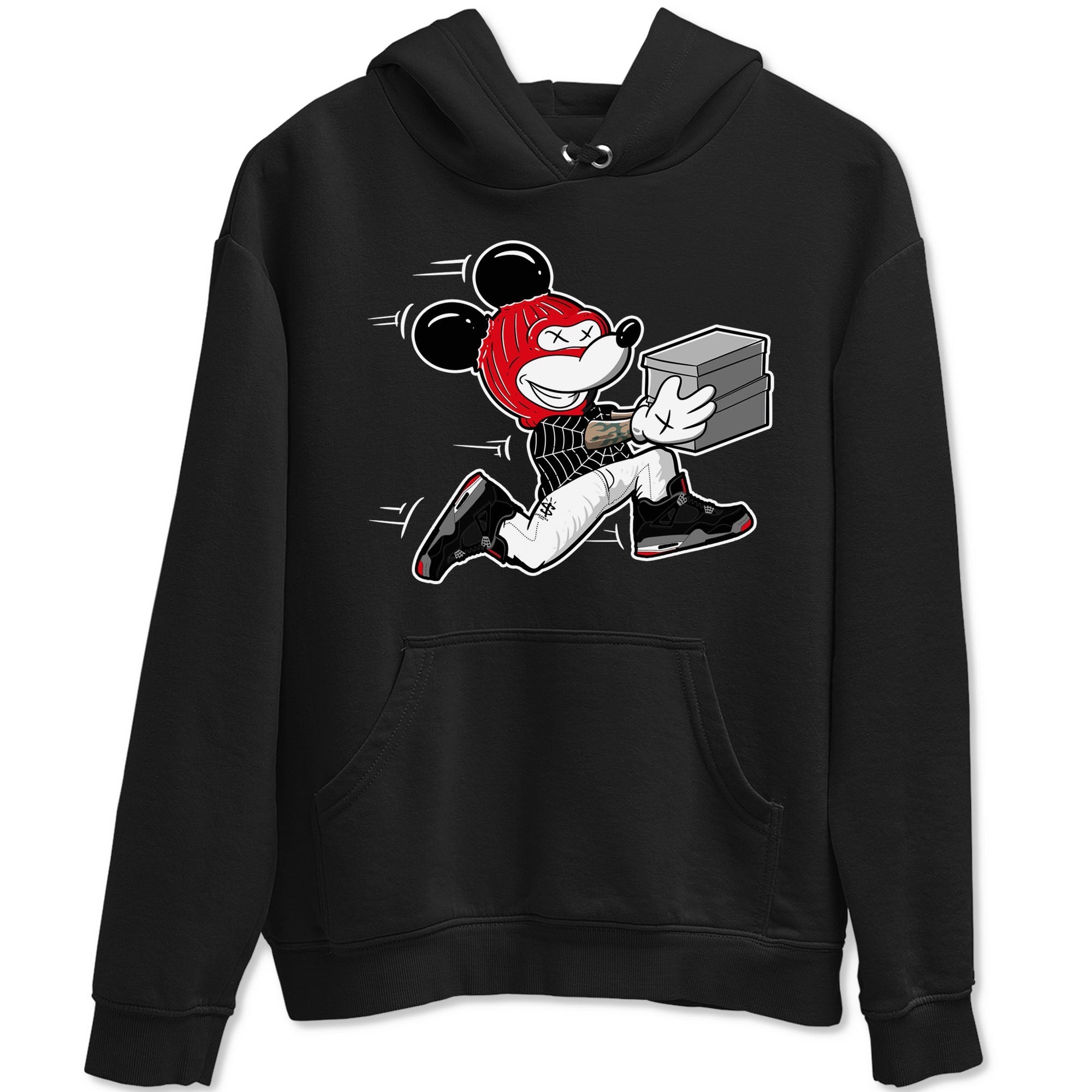 Thief Mouse snkmatch Tees - Air Jordan 4 Bred Reimagined
