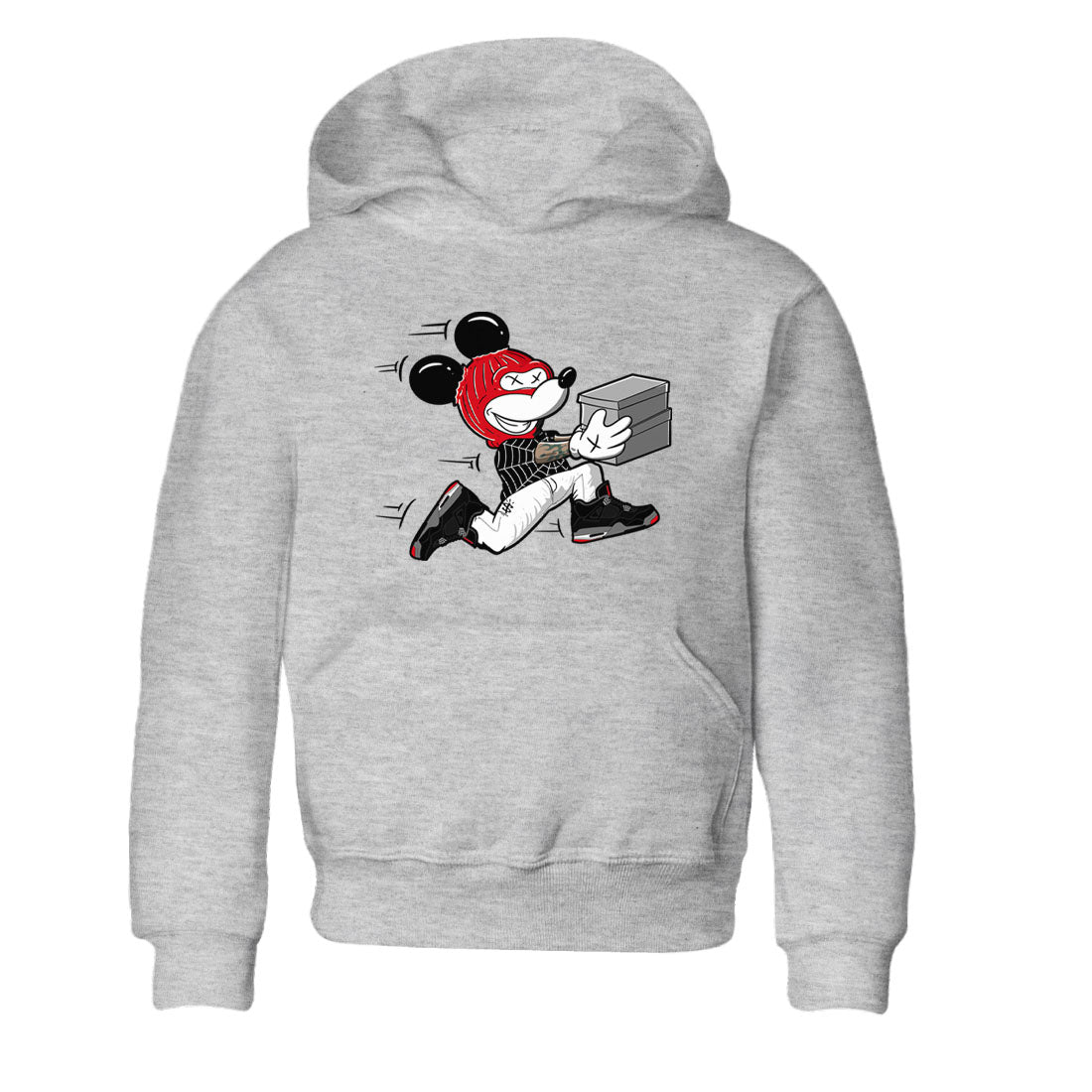 Thief Mouse snkmatch Tees Kids - Air Jordan 4 Bred Reimagined