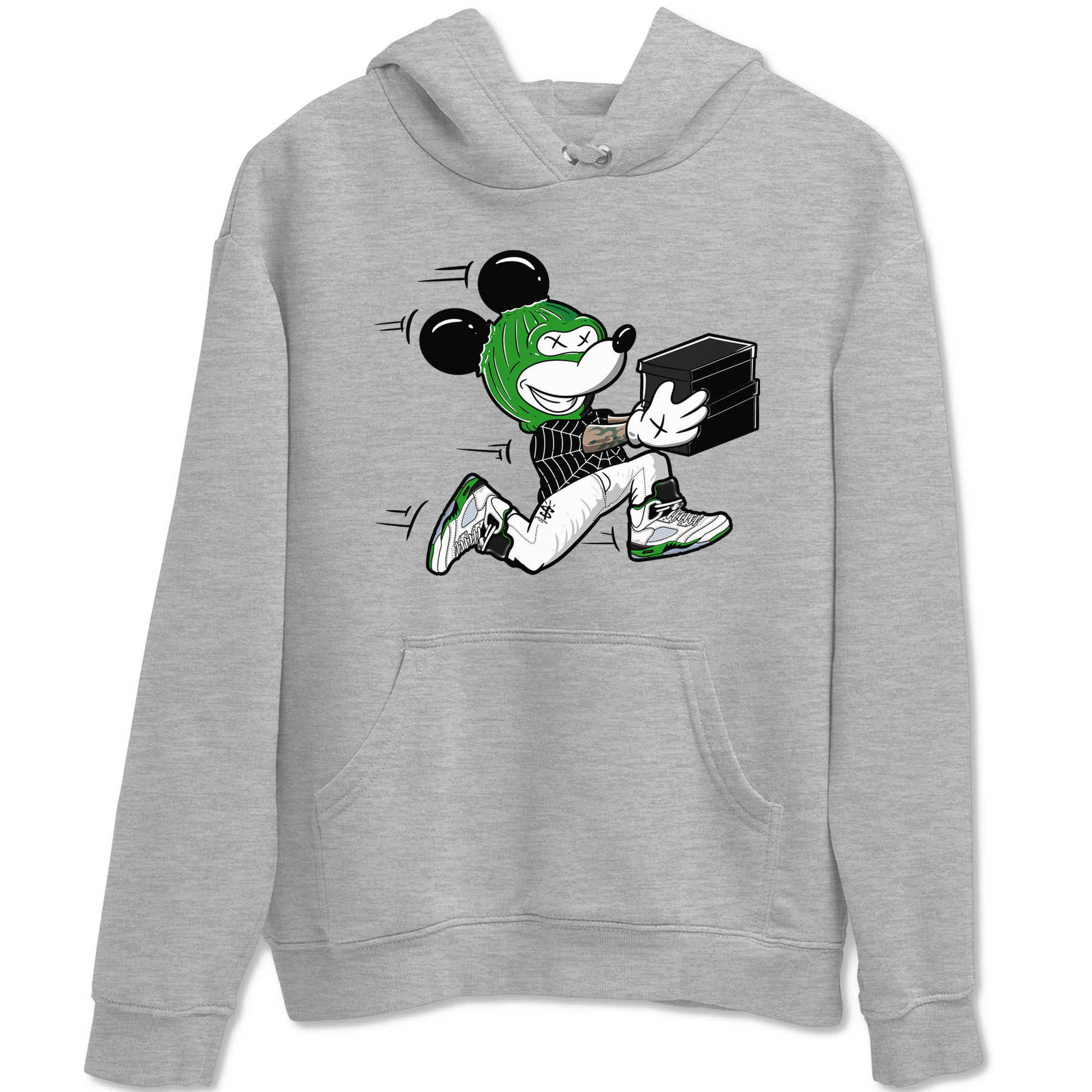 Thief Mouse snkmatch Tees - Air Jordan 5 Lucky Green