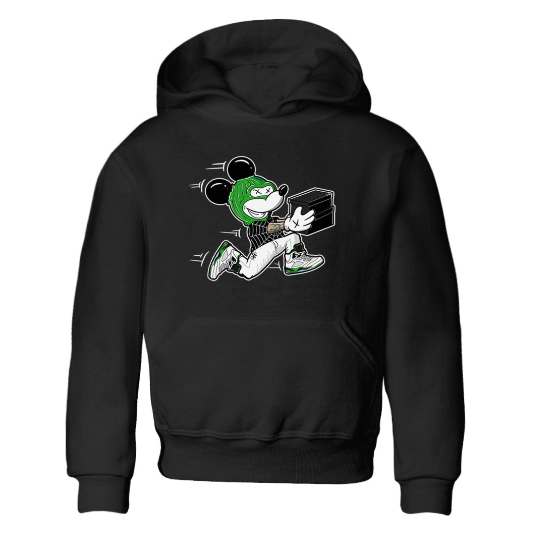Thief Mouse snkmatch Tees Kids - Air Jordan 5 Lucky Green