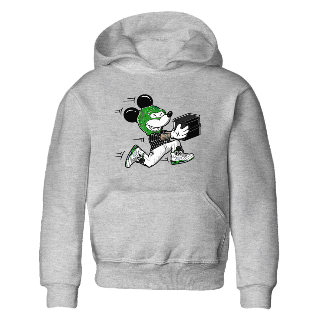 Thief Mouse snkmatch Tees Kids - Air Jordan 5 Lucky Green