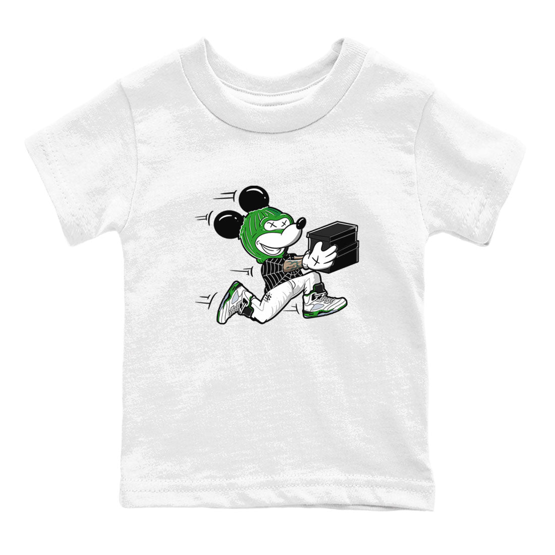 Thief Mouse snkmatch Tees Kids - Air Jordan 5 Lucky Green