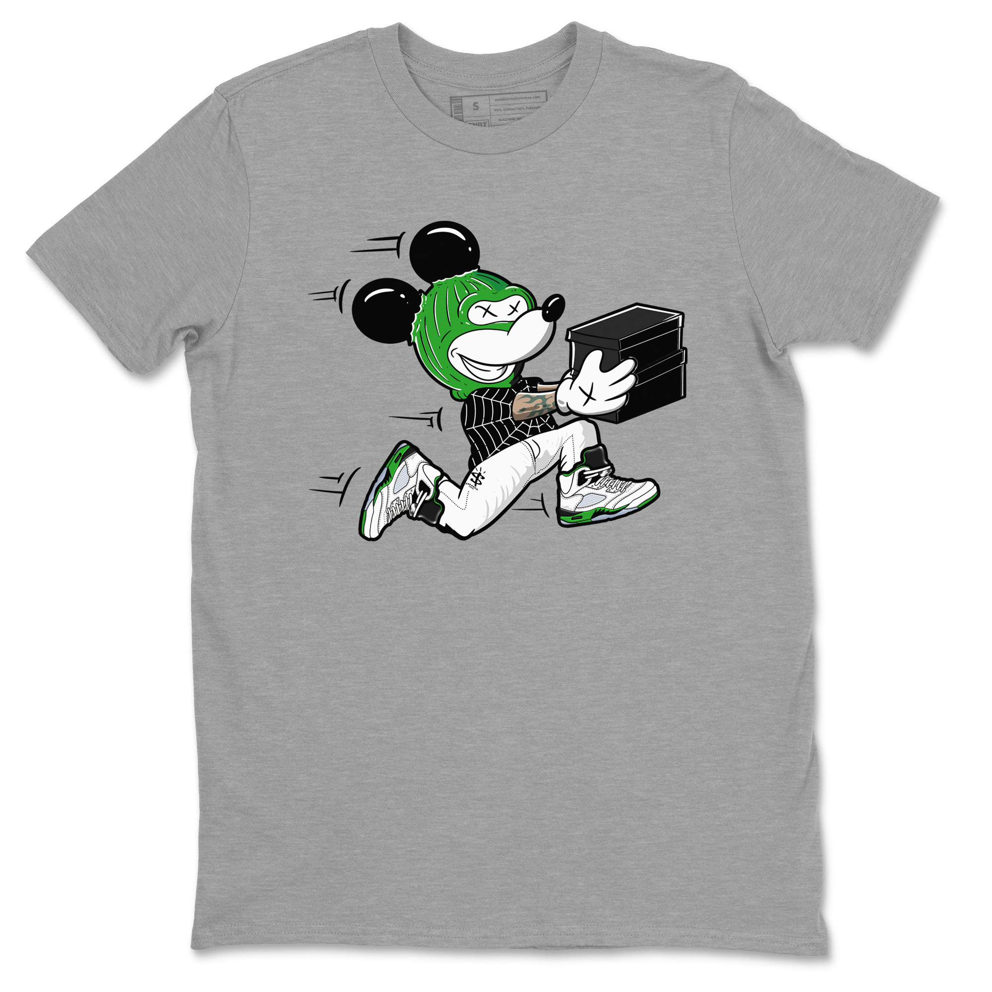 Thief Mouse snkmatch Tees - Air Jordan 5 Lucky Green
