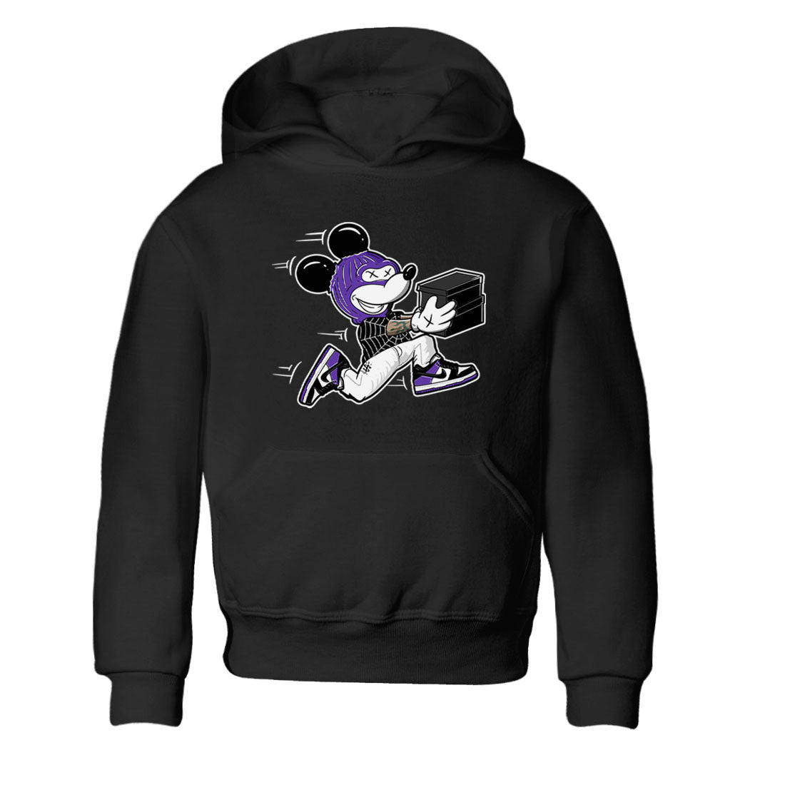 Thief Mouse snkmatch Tees Kids - Dunk Low Court Purple
