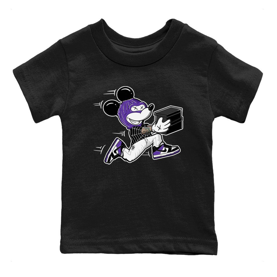 Thief Mouse snkmatch Tees Kids - Dunk Low Court Purple