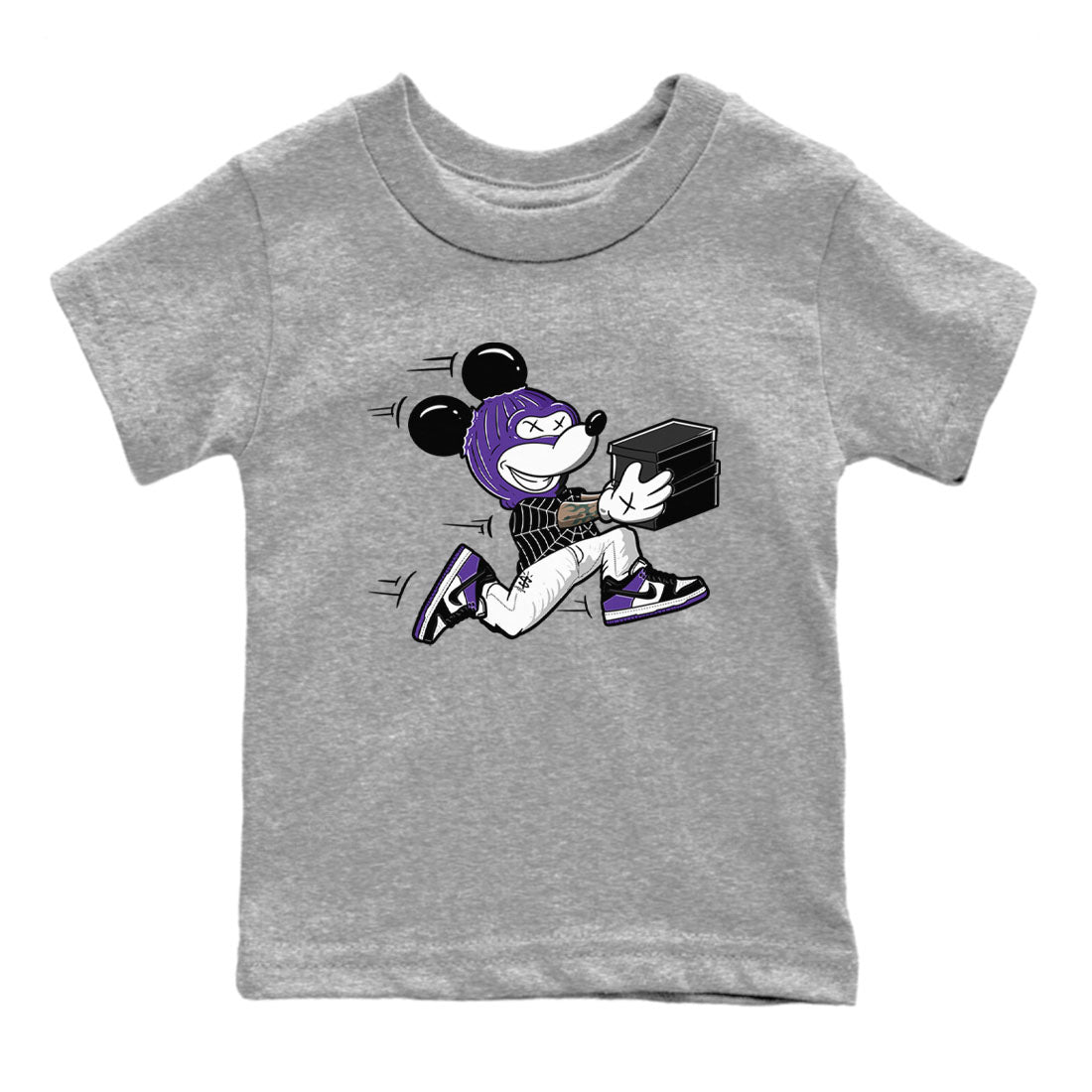 Thief Mouse snkmatch Tees Kids - Dunk Low Court Purple