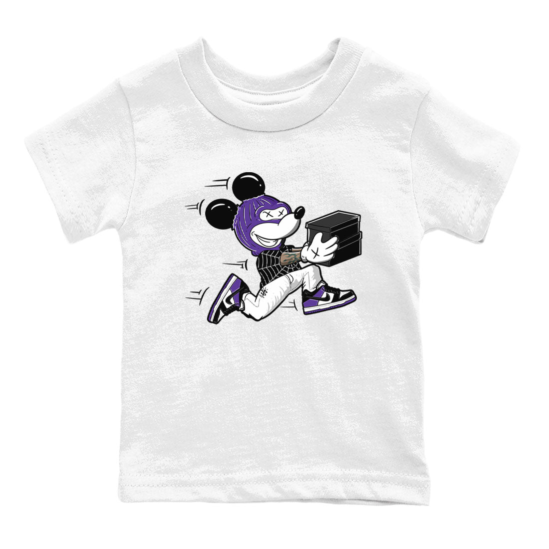 Thief Mouse snkmatch Tees Kids - Dunk Low Court Purple