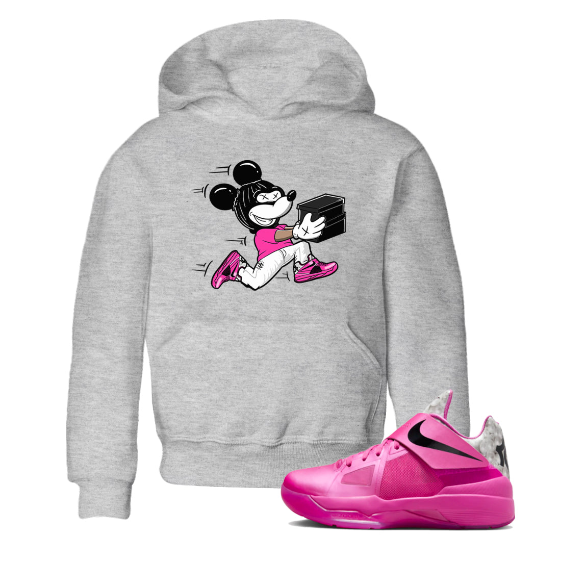 Thief Mouse snkmatch Tees Kids - Nike KD 4 Aunt Pearl