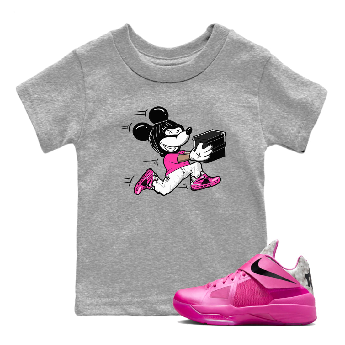 Thief Mouse snkmatch Tees Kids - Nike KD 4 Aunt Pearl
