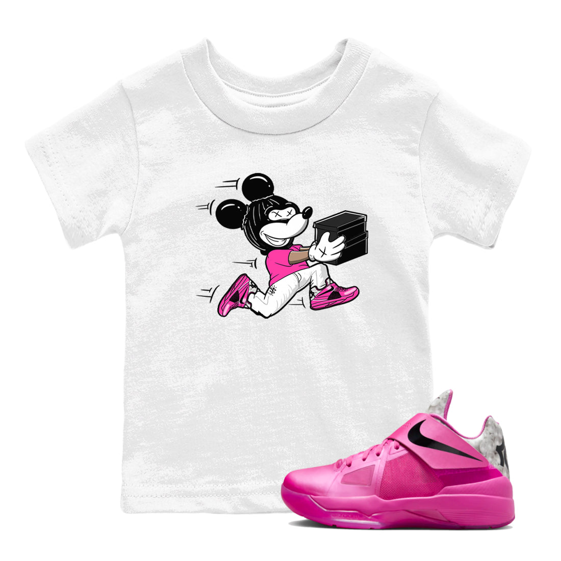 Thief Mouse snkmatch Tees Kids - Nike KD 4 Aunt Pearl