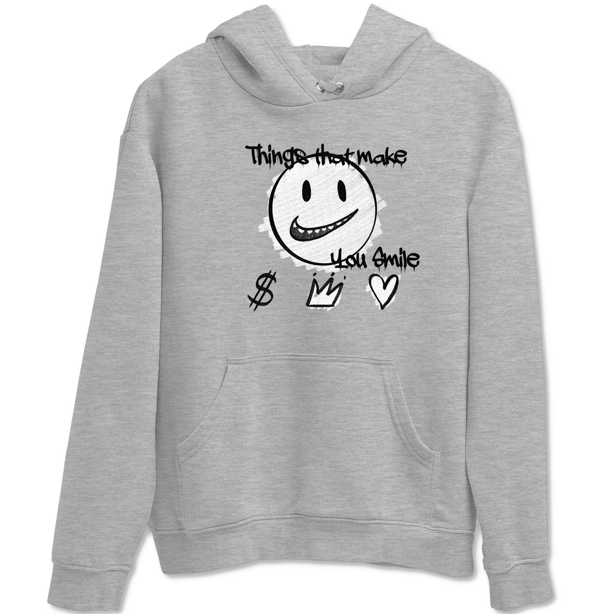 Things That Make You Smile snkmatch Tees - Air Jordan 1 Wolf Grey