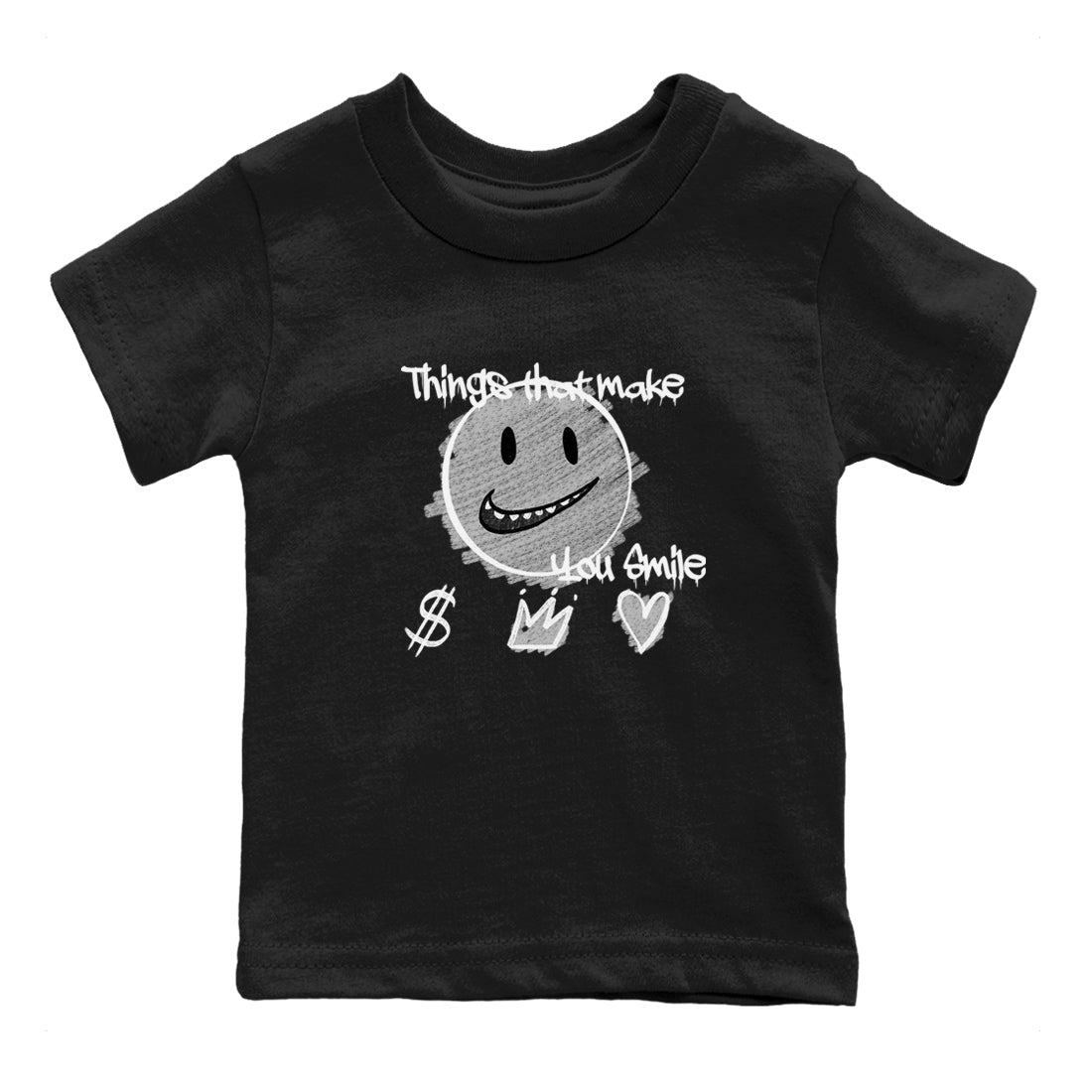 Things That Make You Smile snkmatch Tees Kids - Air Jordan 1 Wolf Grey